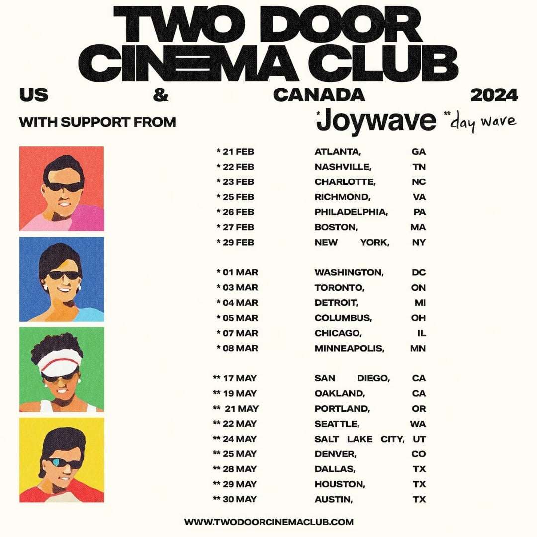 two-door-cinema-club-north-america-2024-tour-dates-ticket-details-presale-code