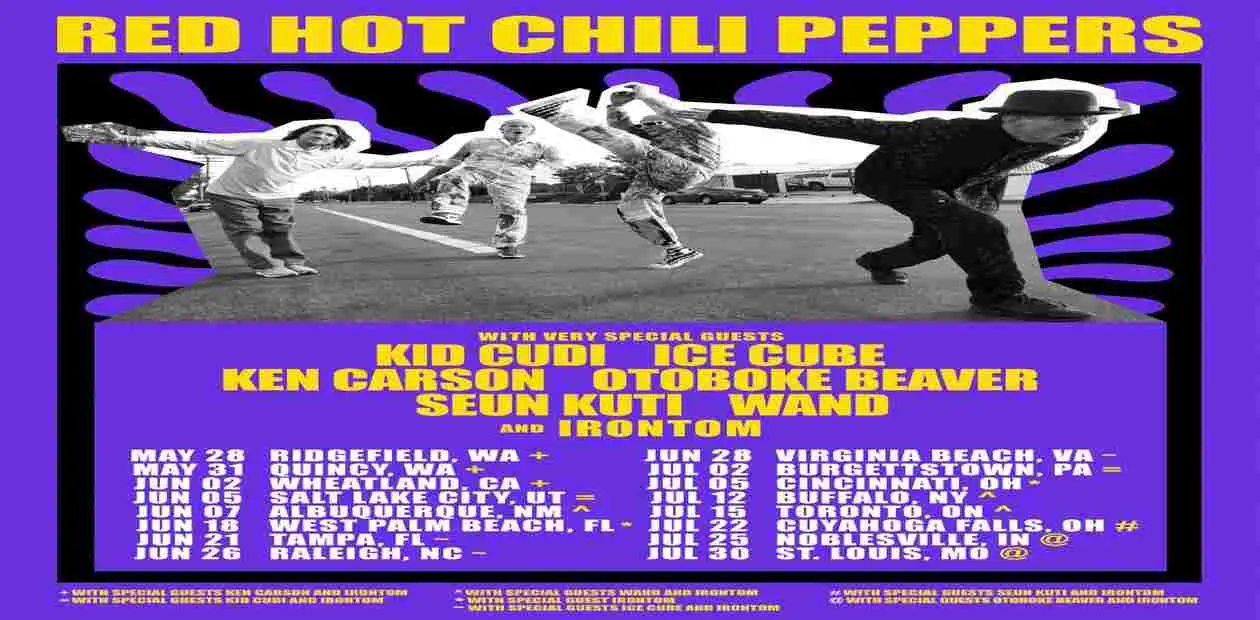Red Hot Chili Peppers – Presale Code and Tour Dates